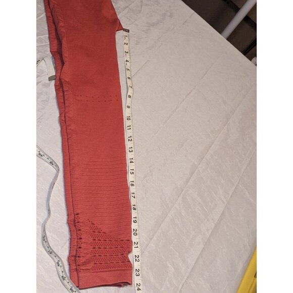 Gymshark Energy Seamless Leggings Training Gym Perforated women's size XS Orange - Picture 13 of 14